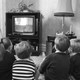 Children watching TV